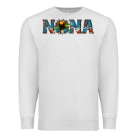 Oatmeal Heather nana cowhide sunflower Premium Sweatshirt - Jasminsmagicworld