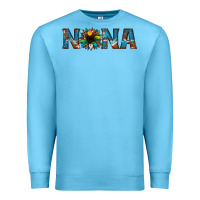 Ocean Blue nana cowhide sunflower Premium Sweatshirt - Jasminsmagicworld