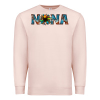 Pale Pink nana cowhide sunflower Premium Sweatshirt - Jasminsmagicworld