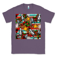 Christmas Horse Leopard Tartan Classic Tee | Teevron