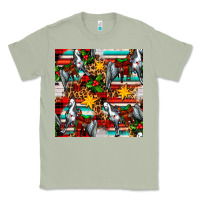 Matcha christmas horse leopard tartan Classic Tee - FaDigitalArtStudio