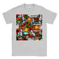 Moon Dust christmas horse leopard tartan Classic Tee - FaDigitalArtStudio