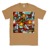 Toasted Coconut christmas horse leopard tartan Classic Tee - FaDigitalArtStudio
