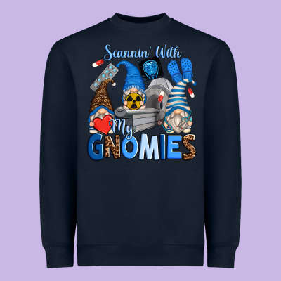 Scannin' With My Gnomies Heavyweight Sweatshirt Designed By Zillion Design Studio