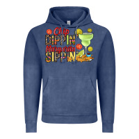 Vintage Denim Chip dippin' margarita sippin' Vintage Hoodie - RanaPortraitStore
