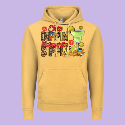 Vintage Hoodie Chip dippin' margarita sippin'