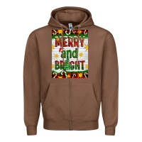 Chestnut Merry And Bright Zipper Hoodie - Artiststas