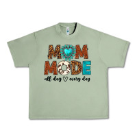 Oil Green mom mode all day every day Urban Heavy Tee - texasbilliewilder