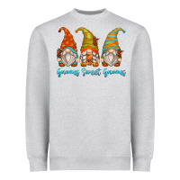 Heather Grey gnomes sweet gnomes Heavyweight Sweatshirt - Zillion Design Studio
