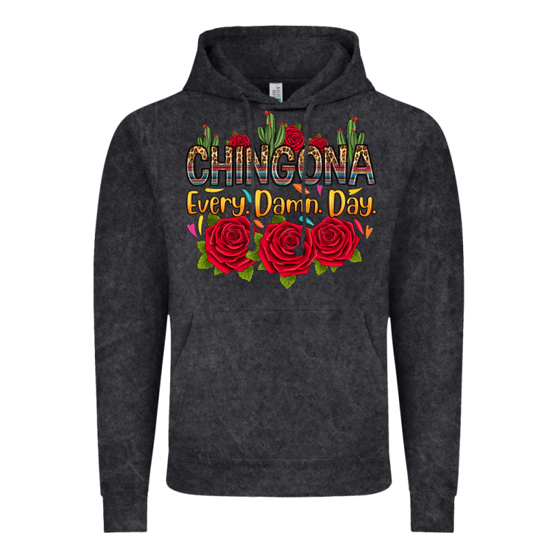 Chingona Every Damn Day Vintage Hoodie by RanaPortraitStore | Teevron