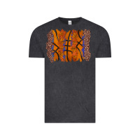 Vintage Black basketball brushstroke Vintage Tee - Zillion Design Studio
