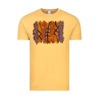 Vintage Mustard basketball brushstroke Vintage Tee - Zillion Design Studio