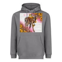 Storm Western Cute Baby Deer Fawn Heavyweight Hoodie - LillyAllenDesigns