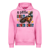 Fuchsia Pink a little dirt never hurt Urban Hoodie - Artiststas