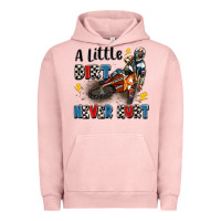 Pigment Salmon a little dirt never hurt Urban Hoodie - Artiststas