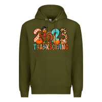 Army Green 2023 thanksgiving Premium Hoodie - MaliasSmallBusiness