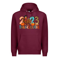 Burgundy 2023 thanksgiving Premium Hoodie - MaliasSmallBusiness