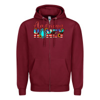 Burgundy american honey Zipper Hoodie - JahusDesignShop