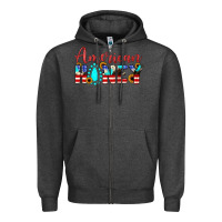 Charcoal Heather american honey Zipper Hoodie - JahusDesignShop