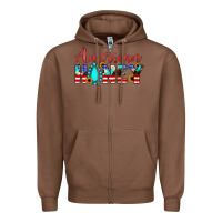 Chestnut american honey Zipper Hoodie - JahusDesignShop