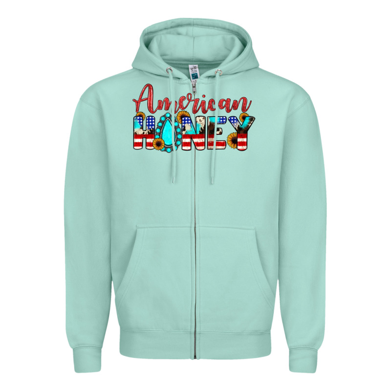 American Honey Zipper Hoodie by JahusDesignShop | Teevron
