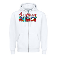 White american honey Zipper Hoodie - JahusDesignShop