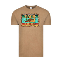 Vintage Coffee taco tribe western background Vintage Tee - BarkalooDesign