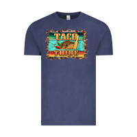 Vintage Denim taco tribe western background Vintage Tee - BarkalooDesign