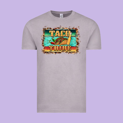 Taco Tribe Western Background Vintage Tee Designed By Barkaloodesign