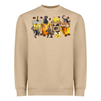 Mushroom monkey coffee cups Heavyweight Sweatshirt - texasbilliewilder