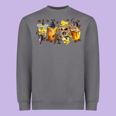 Heavyweight Sweatshirt monkey coffee cups