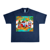 Navy puerto rico coffee cups Urban Heavy Tee - Zillion Design Studio