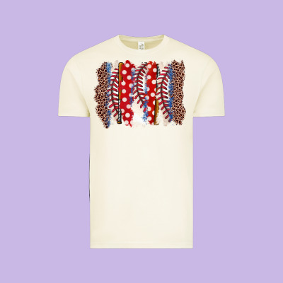Baseball Brushstroke Vintage Tee Designed By Zillion Design Studio