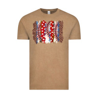 Vintage Coffee baseball brushstroke Vintage Tee - Zillion Design Studio
