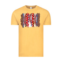 Vintage Mustard baseball brushstroke Vintage Tee - Zillion Design Studio
