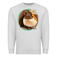 Dove Grey floral leopard guinea pigs Premium Sweatshirt - Jasminsmagicworld