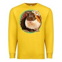 Lemon floral leopard guinea pigs Premium Sweatshirt - Jasminsmagicworld