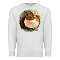 Oatmeal Heather floral leopard guinea pigs Premium Sweatshirt - Jasminsmagicworld