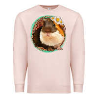 Pale Pink floral leopard guinea pigs Premium Sweatshirt - Jasminsmagicworld