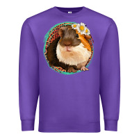 Purple floral leopard guinea pigs Premium Sweatshirt - Jasminsmagicworld