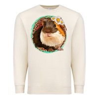 Sandshell floral leopard guinea pigs Premium Sweatshirt - Jasminsmagicworld