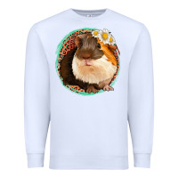 White floral leopard guinea pigs Premium Sweatshirt - Jasminsmagicworld