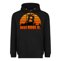 Black just hodl it new orleans skyline retro sunset Heavyweight Hoodie - Jasminsmagicworld