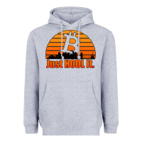 Heather Grey just hodl it new orleans skyline retro sunset Heavyweight Hoodie - Jasminsmagicworld