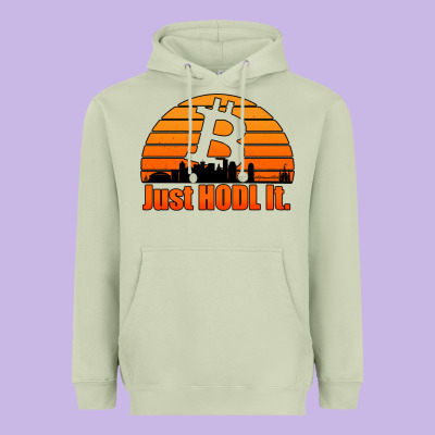 Just Hodl It New Orleans Skyline Retro Sunset Heavyweight Hoodie Designed By Jasminsmagicworld