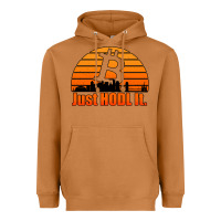 Meerkat just hodl it new orleans skyline retro sunset Heavyweight Hoodie - Jasminsmagicworld