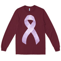 Burgundy testicular cancer ribbon fa element Long Sleeve Tee - FaDigitalArtStudio