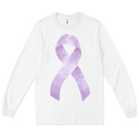 White testicular cancer ribbon fa element Long Sleeve Tee - FaDigitalArtStudio