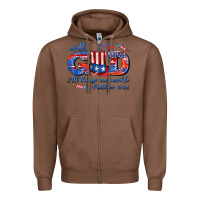 Chestnut with god all things are possible usa Zipper Hoodie - AdoDesignShop