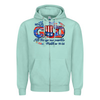 Seafoam with god all things are possible usa Zipper Hoodie - AdoDesignShop